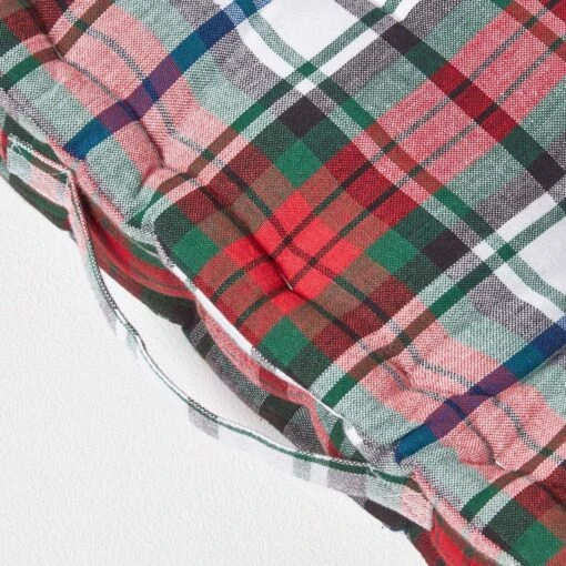 Cotton Macduff Tartan Floor Cushion -Best Homeware Store kt1259 04 2