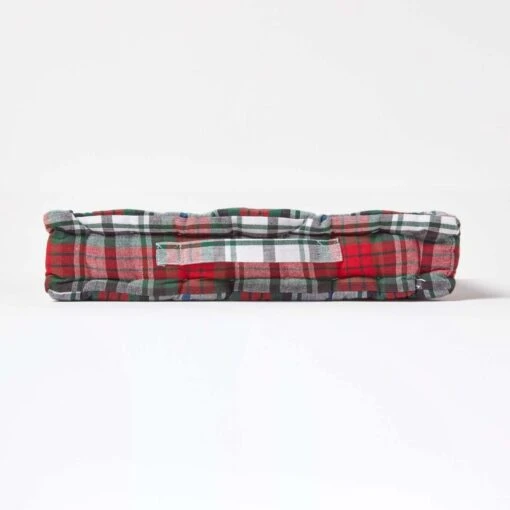 Cotton Macduff Tartan Floor Cushion -Best Homeware Store kt1259 05 2