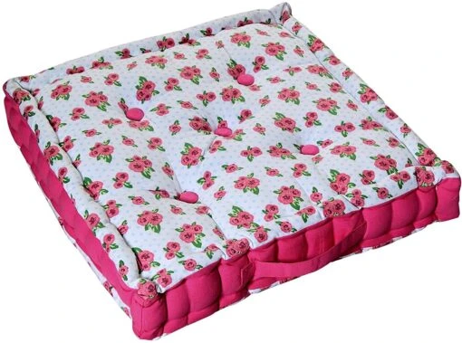 Roses And Dots Cotton Floor Cushion -Best Homeware Store kt1273b