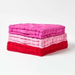 Cotton Hot Pink Floor Cushion -Best Homeware Store kt1287a 06 1