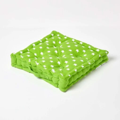 Cotton Green Stars Floor Cushion -Best Homeware Store kt1307 01