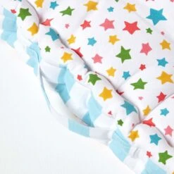 Cotton Multi Coloured Stars Floor Cushion -Best Homeware Store kt1309 04 3