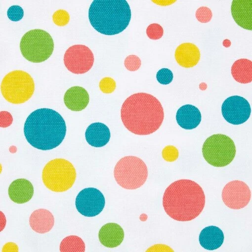 Multi Polka Dots Ready Made Eyelet Curtain Pair -Best Homeware Store kt1389b 3