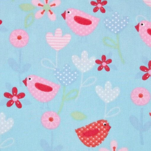 Birds And Flowers Ready Made Eyelet Curtain Pair -Best Homeware Store kt1392 3