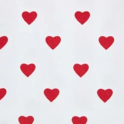 Red Love Hearts Ready Made Eyelet Curtain Pair -Best Homeware Store kt1396 3