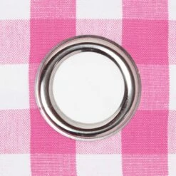 Cotton Pink Block Check Gingham Ready Made Eyelet Curtains -Best Homeware Store kt1410 2