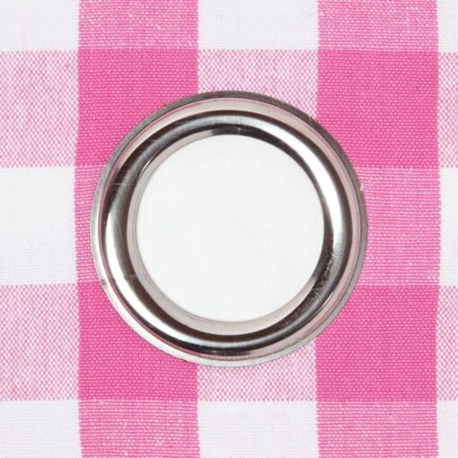 Cotton Pink Block Check Gingham Ready Made Eyelet Curtains -Best Homeware Store kt1410 2