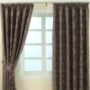 Purple Jacquard Curtain Modern Curve Design Fully Lined -Best Homeware Store marbbela collection curtains mauve main