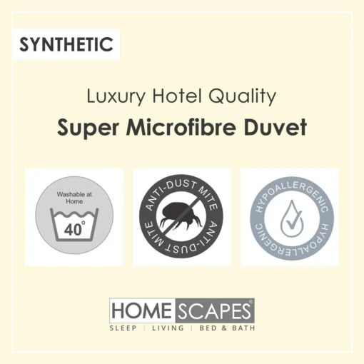 Luxury Hotel Quality Super Microfibre 4.5 Tog Duvet -Best Homeware Store microfibre duvets uk