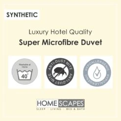 Luxury Hotel Quality Super Microfibre 13.5 Tog Duvet -Best Homeware Store microfibre duvets uk 7