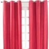 Milan Pink Stripes Ready Made Eyelet Curtain Pair, 117 X 137 Cm Drop -Best Homeware Store milan pink stripes ready made eyelet curtain pair 1 1