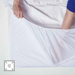 Terry Towelling Waterproof Mattress Protector Euro Size -Best Homeware Store mp1107 40 7 6