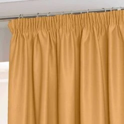 Mustard Yellow Herringbone Chevron Blackout Curtains Pair Pencil Pleat -Best Homeware Store mustard yellow herringbone chevron blackout curtains pair pencil pleat 2