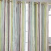 Osaka Green Stripes Ready Made Eyelet Curtain Pair -Best Homeware Store osaka green stripes ready made eyelet curtain pair 1