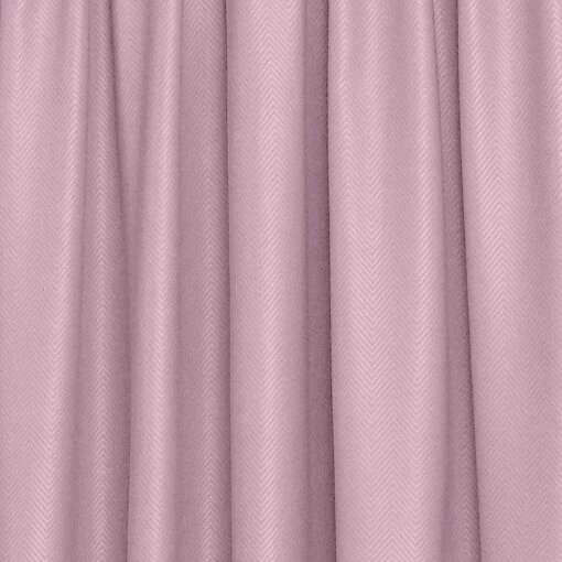 Pastel Pink Herringbone Chevron Blackout Thermal Curtains Pair Pencil Pleat -Best Homeware Store pastel pink herringbone pencil pleat 4 9