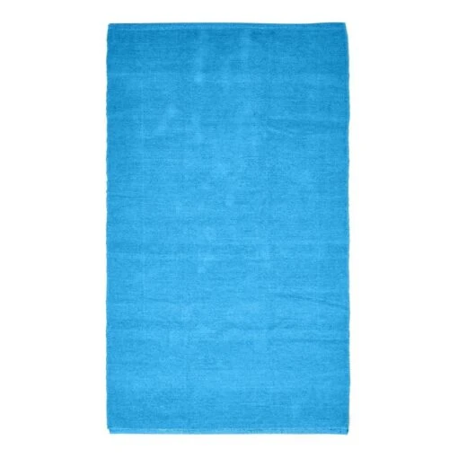 Chenille Plain Cotton Extra Large Rug Blue, 110 X 170 Cm -Best Homeware Store ru1159main 2 2