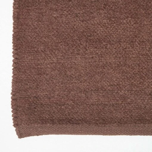 Chenille Plain Cotton Large Rug Brown, 90 X 150 Cm -Best Homeware Store ru1164 03 2