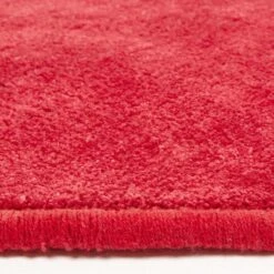 Hand Tufted Plain Cotton Red Large Round Rug -Best Homeware Store ru1234b 04