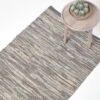 Denver Leather Woven Rug Grey -Best Homeware Store ru1273b 01 3