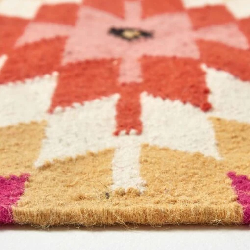 Jakarta Handwoven Geometric Kilim Wool Rug -Best Homeware Store ru1292 04