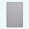 Zoe Geometric White & Grey Outdoor Rug Runner, 75 X 200 Cm -Best Homeware Store ru1343d 1 main main 1