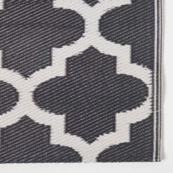 Nola Geometric Black & White Outdoor Rug -Best Homeware Store ru1348 3 2