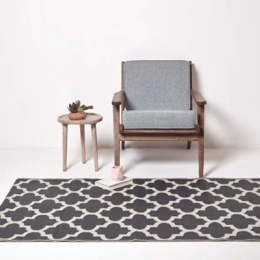 Nola Geometric Black & White Outdoor Rug -Best Homeware Store ru1348 5 2