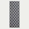 Nola Geometric Black & White Outdoor Rug Runner -Best Homeware Store ru1348d