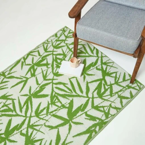 Zena Tropical Green Outdoor Rug -Best Homeware Store ru1395 7 3