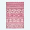 Tia Aztec Pink & White Outdoor Rug -Best Homeware Store ru1396 1 main