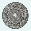 Enid Aztec Black & White Round Outdoor Rug, 180 Cm -Best Homeware Store ru1399 1 main