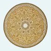 Rae Yellow Round Outdoor Rug, 180 Cm -Best Homeware Store ru1401 1 main