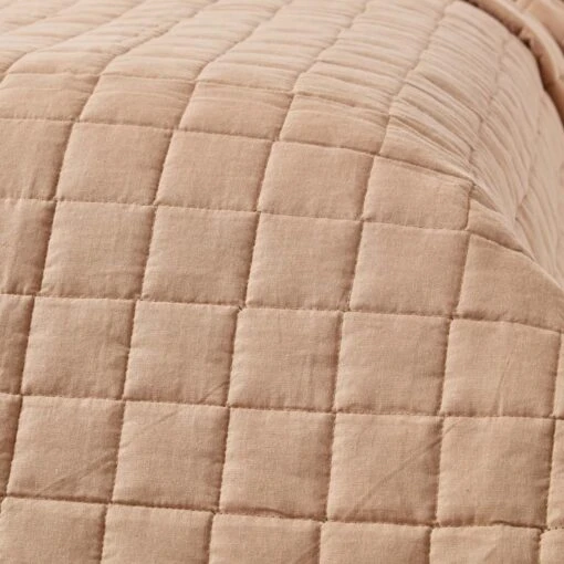 Cotton Quilted Reversible Bedspread Chocolate & Mink Brown -Best Homeware Store sf1107 5 3