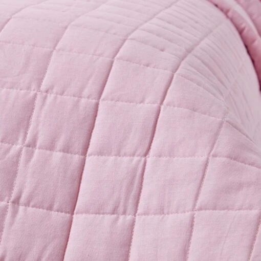 Cotton Quilted Reversible Bedspread Pink & Cerise -Best Homeware Store sf1109 5 3