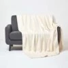 Organic Cotton Waffle Blanket/ Throw Natural -Best Homeware Store sf1121e 01 5