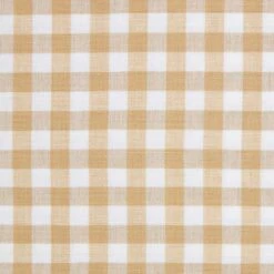 Cotton Gingham Check Beige Ready Made Eyelet Curtains -Best Homeware Store sf1123 33