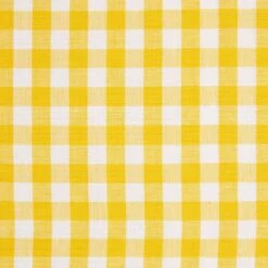 Cotton Gingham Check Yellow Ready Made Eyelet Curtains -Best Homeware Store sf1126 33