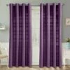 Cotton Rajput Ribbed Purple Curtain Pair -Best Homeware Store sf1229 1 c