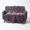 Dark Grey Velvet Quilted Throw -Best Homeware Store sf1252