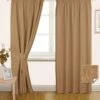 Latte Pencil Pleat Blackout Curtain Pair, 66 X 72" -Best Homeware Store sf1272