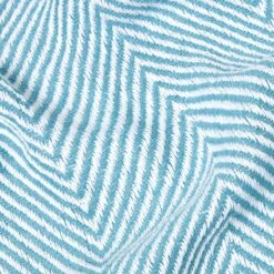 Cotton Halden Chevron Teal Throw -Best Homeware Store sf1777 04 3