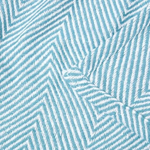 Cotton Halden Chevron Teal Throw -Best Homeware Store sf1777 05 2