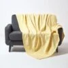 Cotton Halden Chevron Yellow Throw -Best Homeware Store sf1779 01