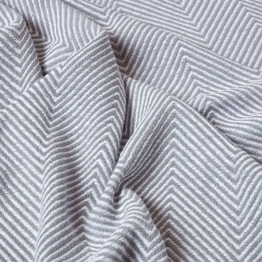 Cotton Halden Chevron Grey Throw -Best Homeware Store sf1781 04