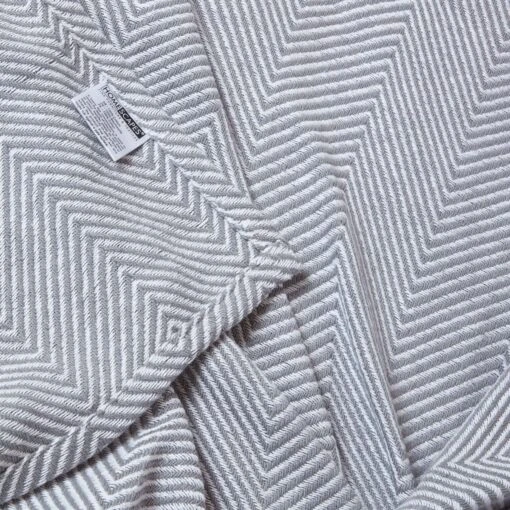 Cotton Halden Chevron Grey Throw -Best Homeware Store sf1781 08