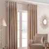 Champagne Nova Eyelet Curtain Pair -Best Homeware Store sf2105 11