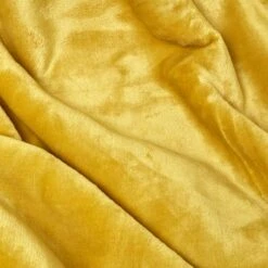 Mustard Soft Velvet Fleece Throw -Best Homeware Store sf2141c 5