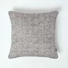 Woven Slub Grey Filled Cushion, 43 X 43 Cm -Best Homeware Store sf2143 1