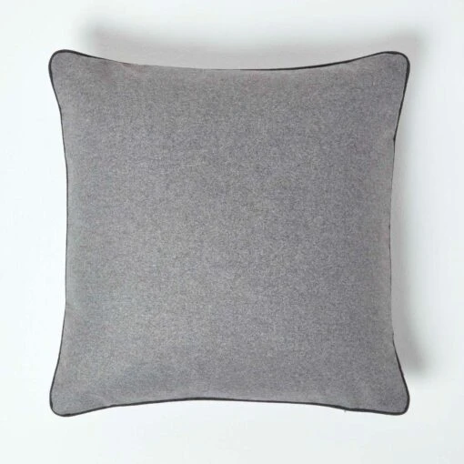 Felt Grey Filled Cushion, 50 X 50 Cm -Best Homeware Store sf2148 1