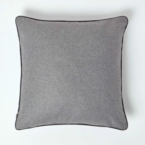 Felt Grey Filled Cushion, 50 X 50 Cm -Best Homeware Store sf2148 2